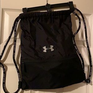 Black Under Armour Drawstring bag